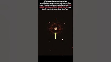 First ever image of another multiplanetary system with sun like star #space #universe #spaceshorts