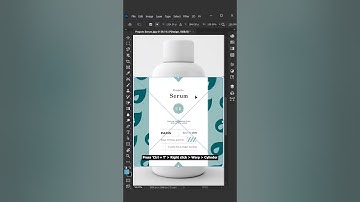 Product mockup design on Bottle in Photoshop⚡️