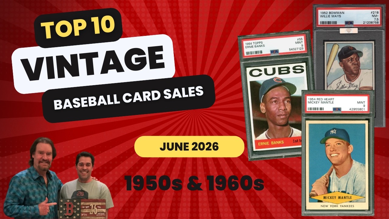 Top 10 Vintage Baseball Card Sales On eBay From the 1950s and
