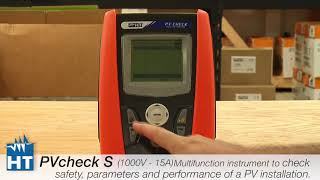 How to test a PV installation using the new HT PVchecks