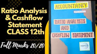 ACCOUNTANCY PROJECT ON RATIO ANALYSIS AND CASHFLOW STATEMENT OF WIPRO|Class12th| Project file 