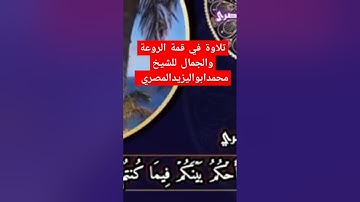 تلاوة في قمة الروعة والجمال للشيخ محمد أبو اليزيد المصري