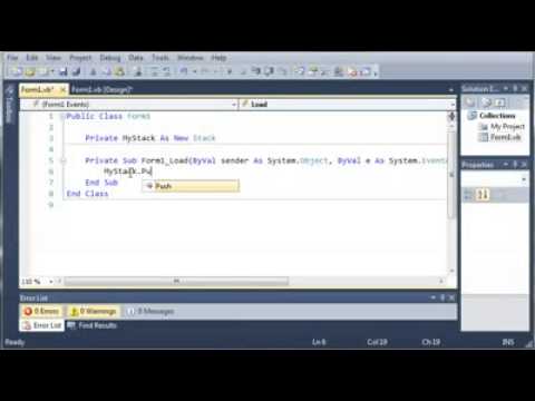 Visual Basic - 84 - Stacks