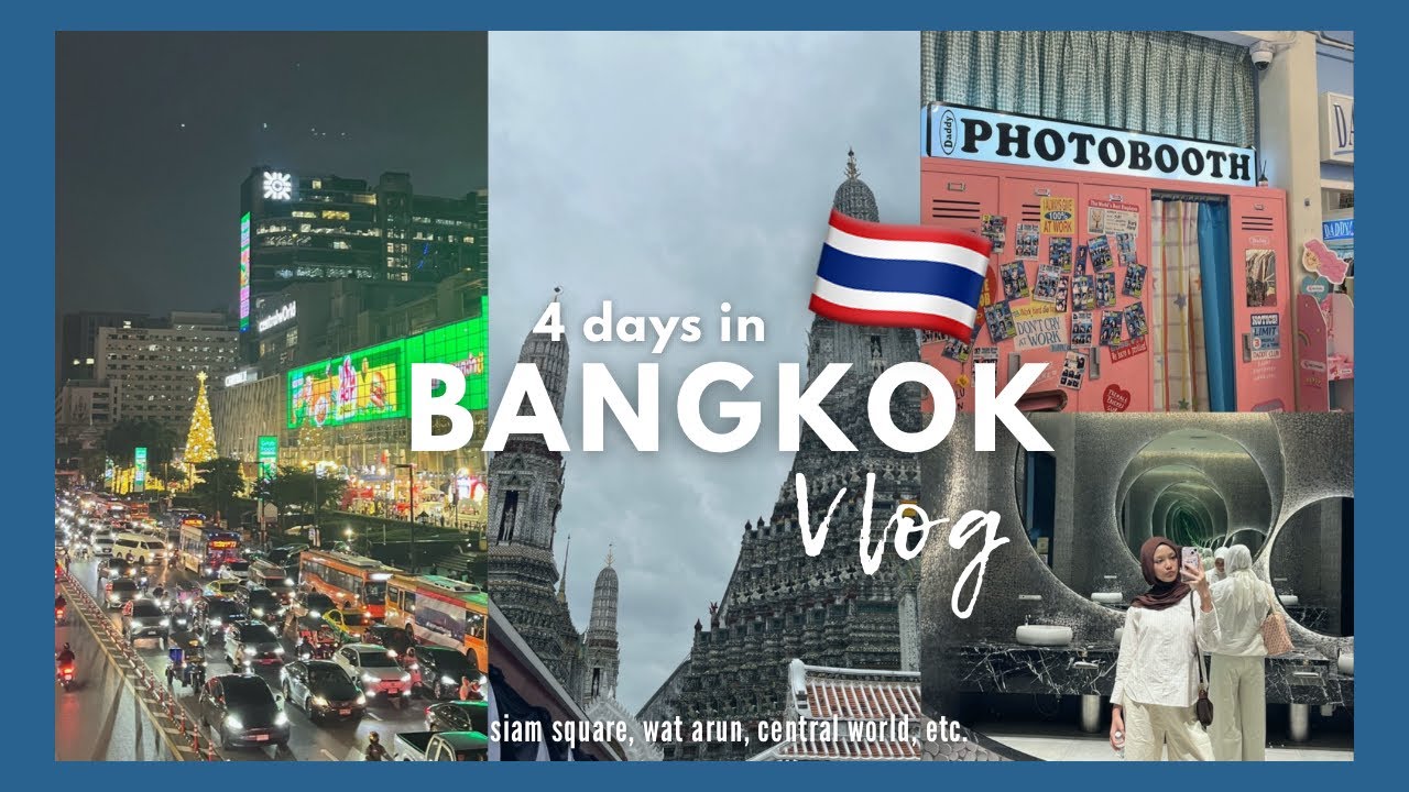 bangkok vlog 🇹🇭 : strolling around siam square, icon siam, wat arun, etc!