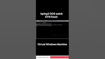 SYN Flood Demo in Windows VM | hping3 DoS Attack (Lab Only)#cybersecurity #ethicalhacking