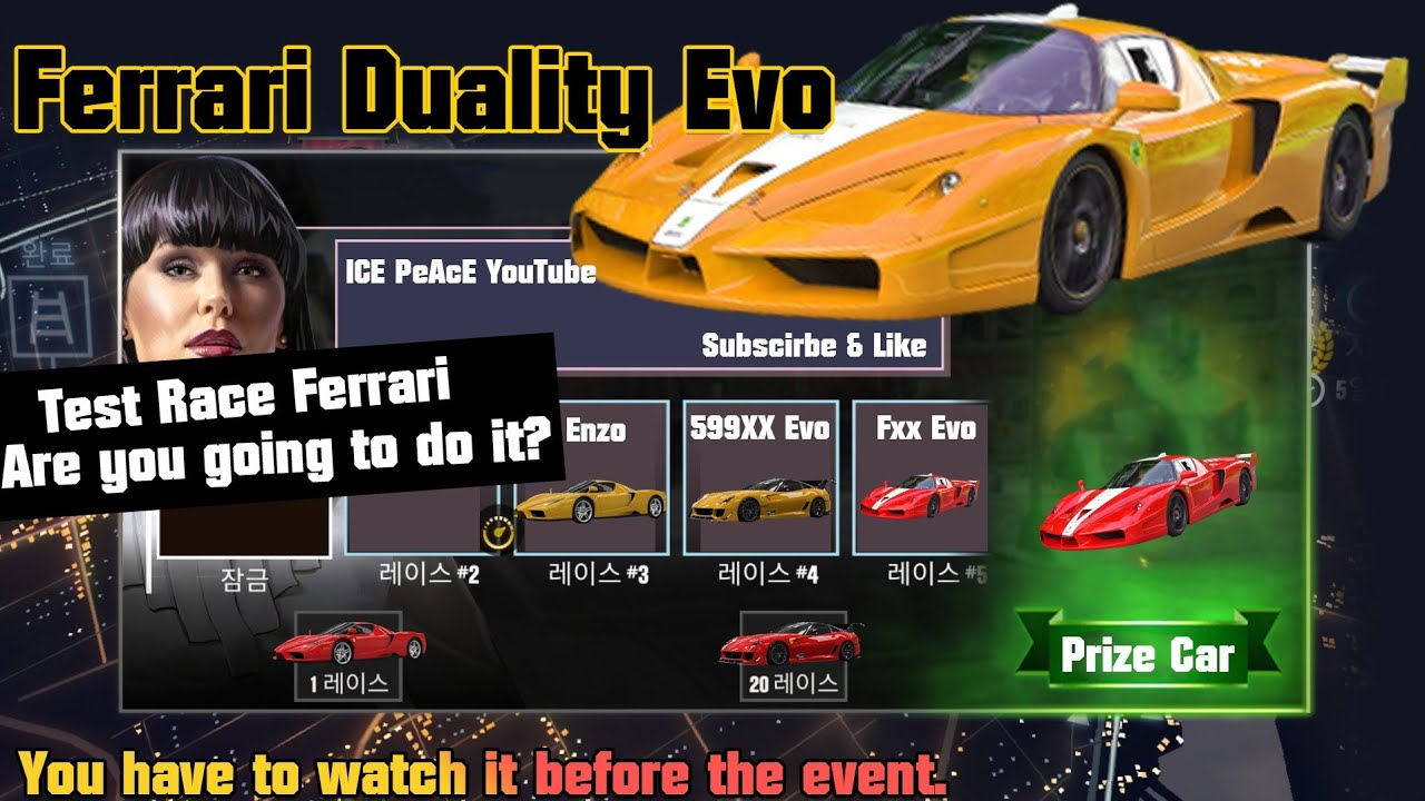 CSR2 | FERRARI DUALITY EVO CUP | Things you need to know before the event starts! | Test Race (WR)