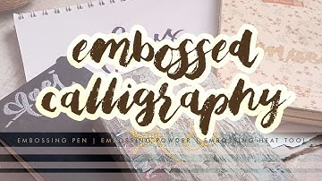EMBOSSED CALLIGRAPHY TUTORIAL | Tagalog