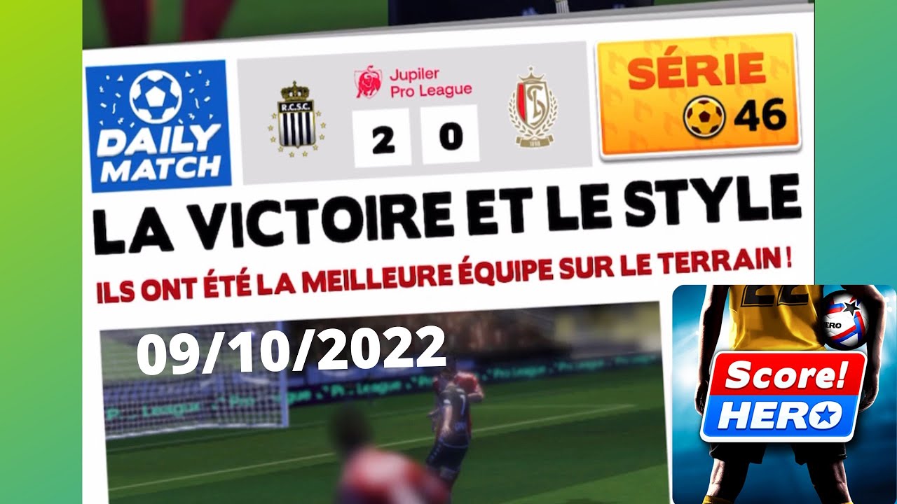 HARD LEVEL !! Sporting Charleroi/Standard de Liège Score Hero 2