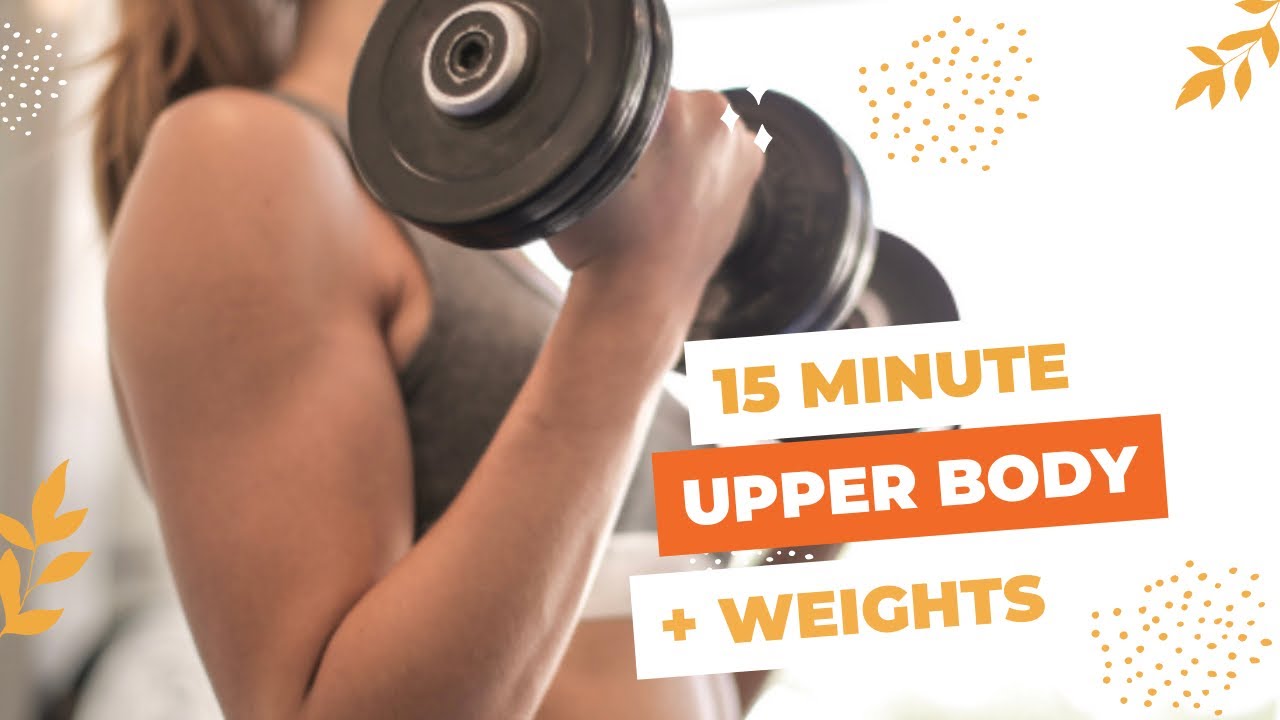 15 MINUTE TONED ARMS + SHOULDER Workout With Weights - No Repeat, Upper ...