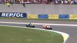 Valentino Rossi vs Iannone MotoGP Le Mans 2015