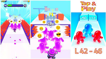 Join Blob Clash 3D Levels 42 - 46 Gameplay Walkthrough Android Games, ios All Levels Unlock