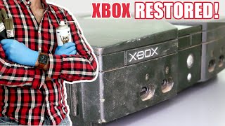 XBOX first generation DEEP CLEANING - Game console restoration [4K/ASMR]