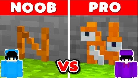 NOOB vs PRO: TINY Alphabet Lore Build Challenge in Minecraft!