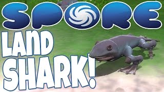 Spore Gameplay - LAND SHARK ATTACK! - Meeting Bruce - Let's Play Spore Part 4