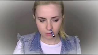 Through Nose pencil SPFX Makeup Tutorial 2016