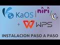 KaOS 2026 con escritorio Niri & Noctalia + WPS Office en español | Instalación paso a paso