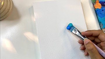 Pathway to the ocean/ seascape painting tutorial/ Acrylic painting tutorial for beginners