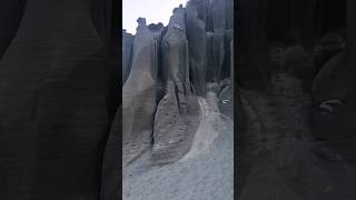Песчаные столбы в селе Иня, Республика Алтай,  Чуйский тракт