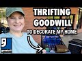 Huge thrift haul from thrifting in goodwill to decorate my home thrift with me  thrilled thrifter