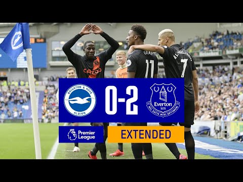 EXTENDED HIGHLIGHTS: BRIGHTON & HOVE ALBION 0-2 EVERTON
