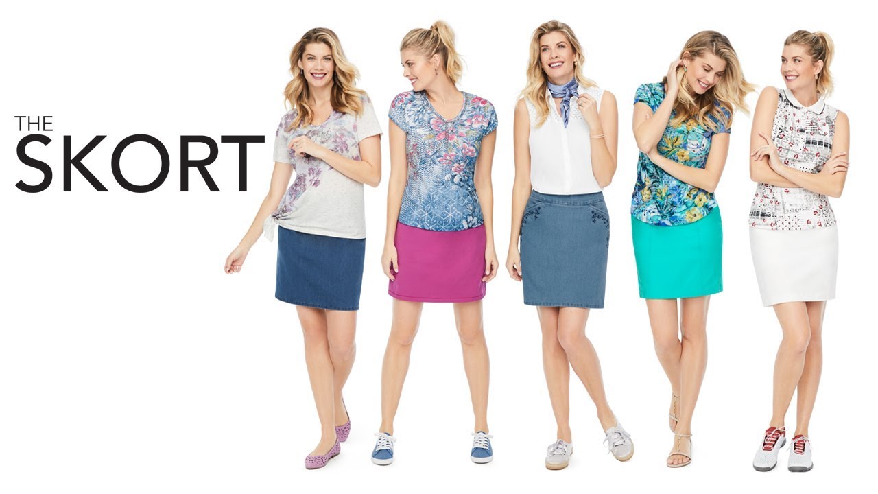 INTRODUCING THE SKORT THE LOOK OF A SKIRT WITH THE COMFORT OF SHORTS YouTube