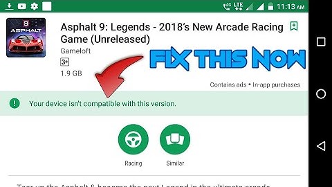 Asphalt 9 Legends Release For Android 🔥 || Work In All Device || Fix Incompatible Device Problem ??