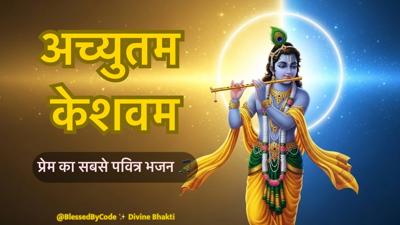 Achyutam Keshavam | Life Changing Krishna Bhajan for Inner Peace & Bhakti Energy