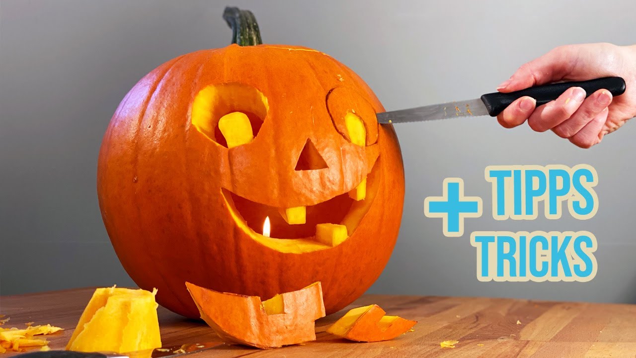 Halloween Kürbis schnitzen - Schritt für Schritt Anleitung mit Tipps und  Tricks - YouTube