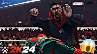 WWE 2K24 - Spider Man vs. Dr Strange - TLC Match For MARVEL Championship | PS5 GAMEPLAY!