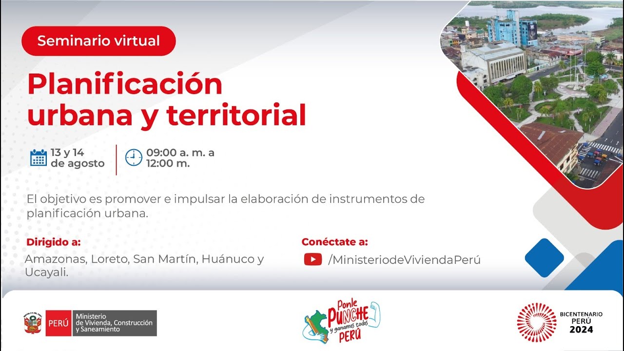 Seminario Virtual - Planificación Urbana y Territorial - YouTube