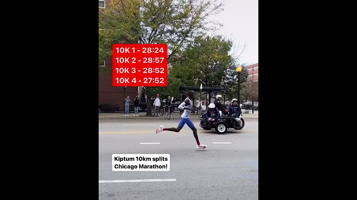 Kelvin Kiptum WR Marathon Splits