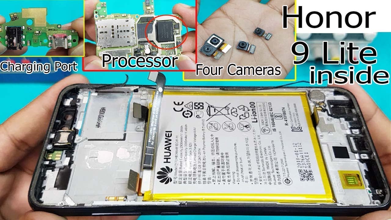 Honor 9 Lite Full Disassembly || Huawei Honor 9 lite Teardown || all  internal Parts of honor 9 lite - YouTube