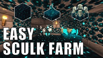 Minecraft Easy Sculk Farm | Get Sculk Blocks and Sculk Vein easily