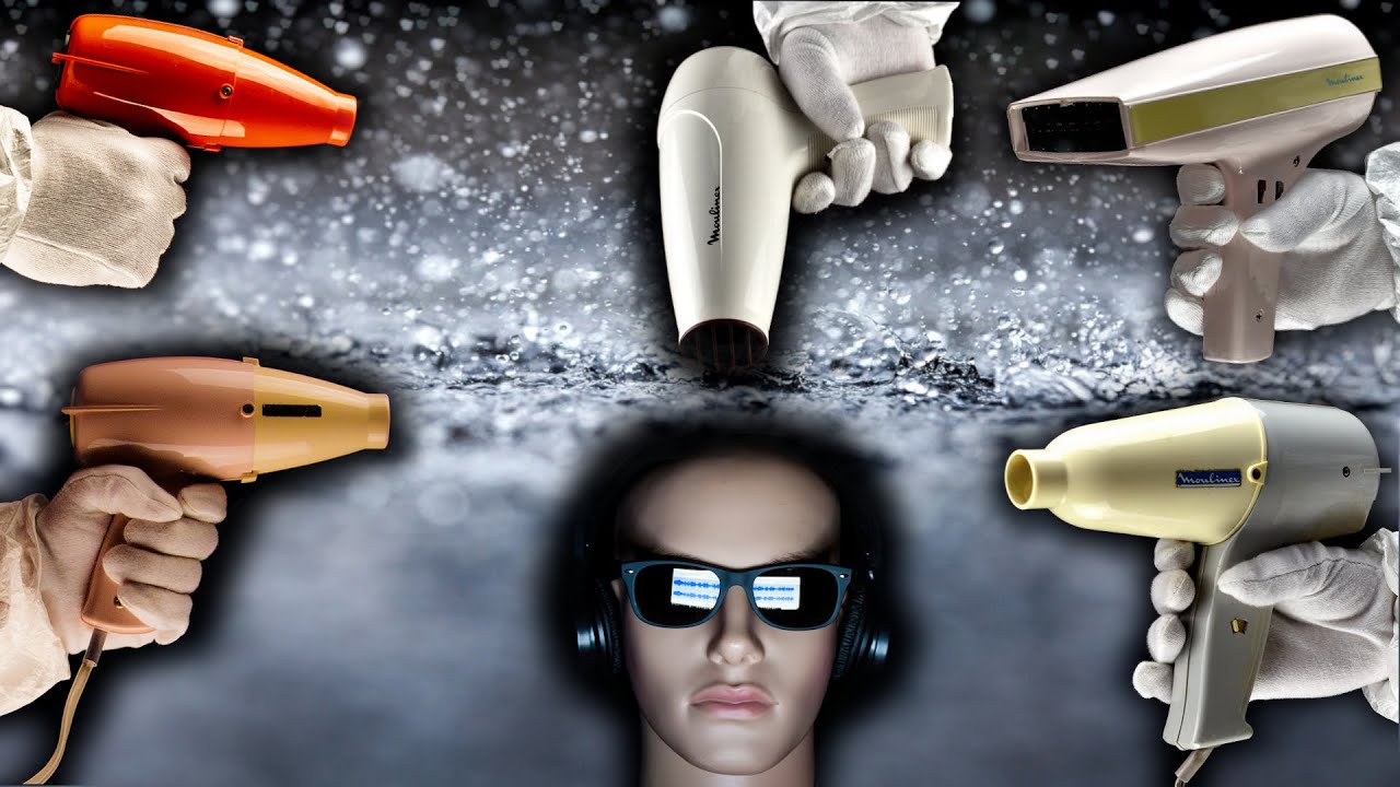 Hair Dryer Sounds Compilation 36 and Rain and Thunder | ASMR | 10 Hours White Noise to Sleep