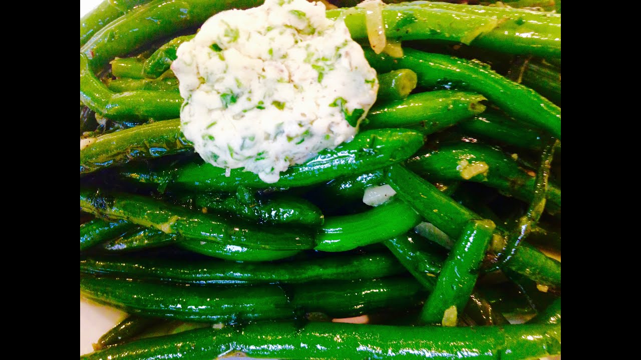 YUMMY GREEN BEANS WITH HERB BUTTER SIDE DISH ThymeWithApril YouTube