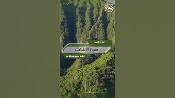 تلاوة خاشعة سورة الإخلاص تلاوة الشيخ محمد عبدالكريم