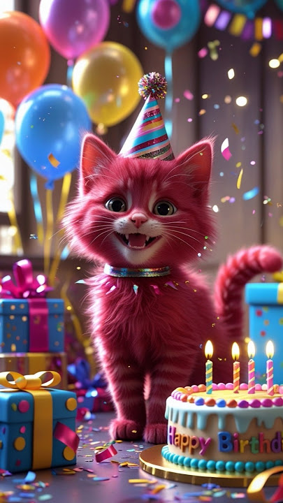 #birtdaycelebration #happybirthday #birthday #birthdaycake #birthdayboy #happybirthdaysong #kitten