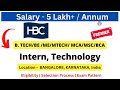 HBC Off Campus Drive 2024/2025 Intern, Technology | Salary 5 LPA+ #freshersjobs #hiring