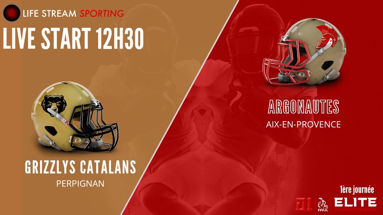 Foot US Elite l Grizzlys Catalans vs Argonautes l LIVE Dimanche 13 février l Partie 1