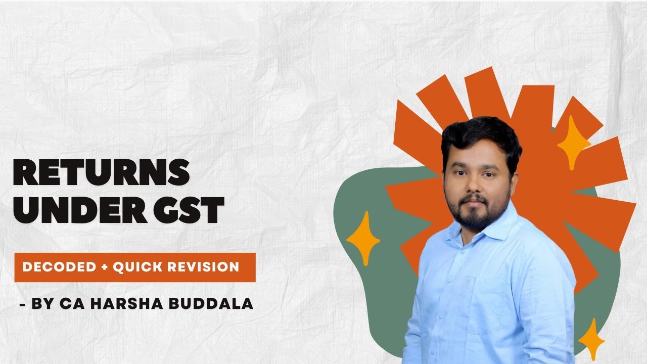 GST Returns quick revision | CA inter CMA inter  