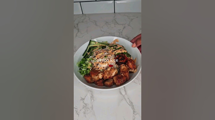 Salmon Rice Bowl 🥣😋 #salmon #cookwithme #healthyfood #shorts