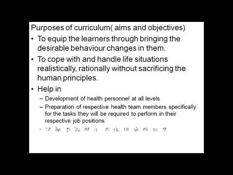 Nursing Education  Curriculum   part 1