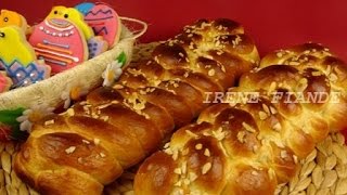 Плетёнка из 5 и 6 жгутов. Греческий кулич Чуреки