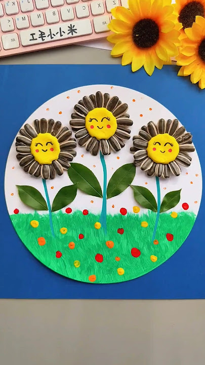 Sunflower Art with seeds #diy
