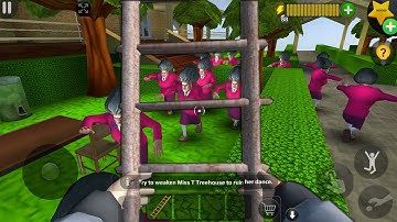 run away from the cloned Miss T army - Scary Teacher 3D_mod menu , gameplay android/ios part 1180