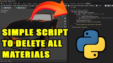 How to delete ALL Materials in Blender 3D