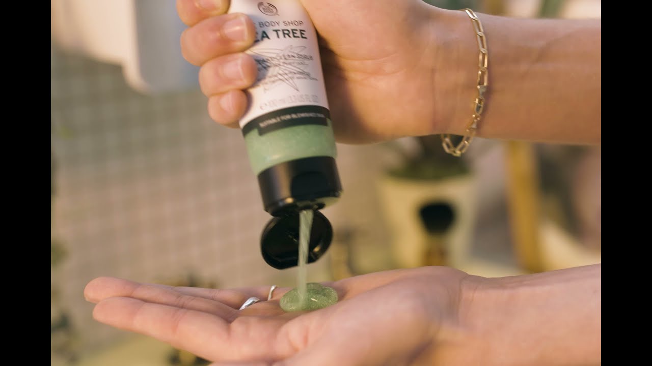 Our squeaky clean tea tree scrub