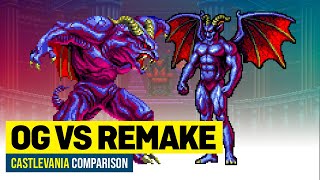 Castlevania All Bosses Comparison (Rondo of Blood vs Dracula X)