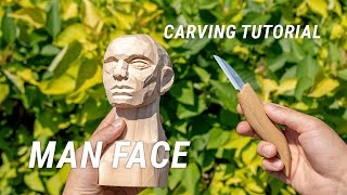 Master the Art of Carving a Man Face: Wood Carving StepbyStep Tutorial