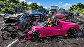 BeamNG Drive Traffic Crashes #12 🚗💥 Realistic Accidents Compilation 4K | High Speed Car Crashes